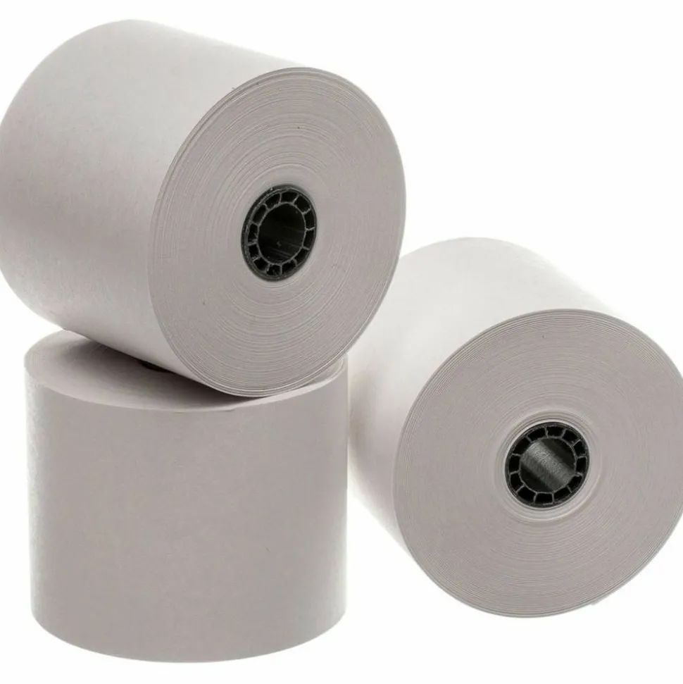 Business Source Single-ply 150' Adding Machine Rolls, 28625, 100-Pack