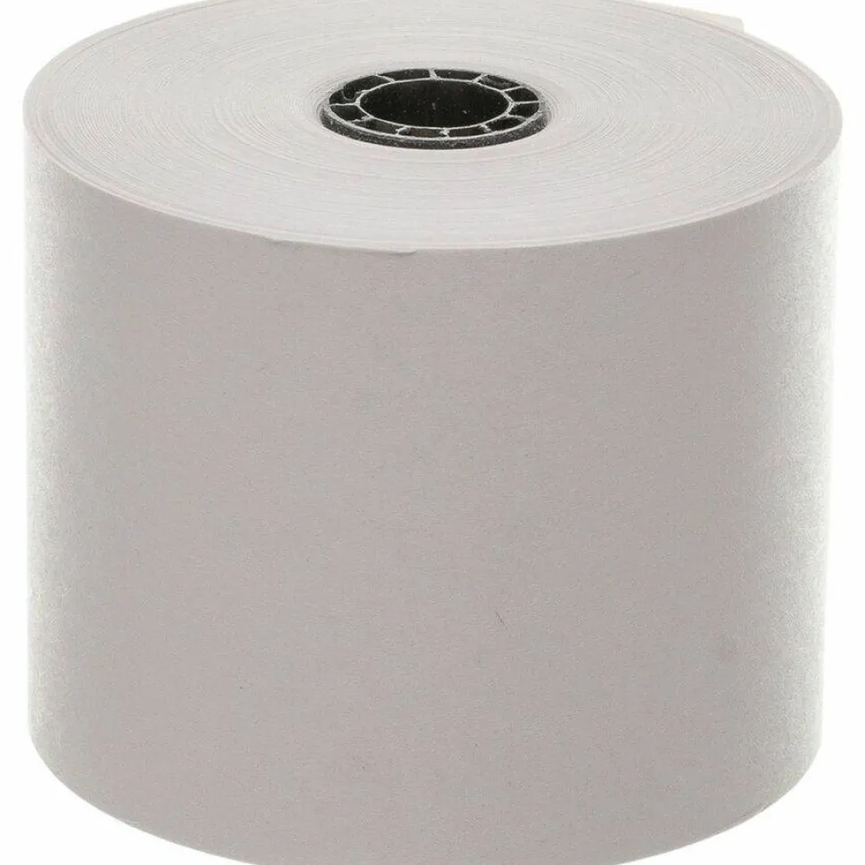 Business Source Single-ply 150' Adding Machine Rolls, 28625, 100-Pack