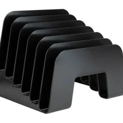 Business Source 6-slot Inclined Desk Step Sorter