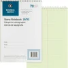 Business Source Steno Notebook - 70 Sheets - Wire Bound - Gregg Ruled Margin - 15 lb Basis Weight - 6"x9" Sheet Size - Green Paper - Stiff-back