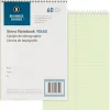 Business Source Steno Notebook - 60 Sheets - Wire Bound - Gregg Ruled Margin - 15 lb Basis Weight - 6"x9" Sheet Size - White Paper - Stiff-back