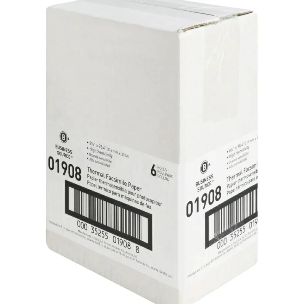 Business Source Thermal Fax Paper Rolls