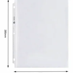 Business Source Top-Loading Poly Sheet Protectors - 11"x9"x 1.9 mil Thickness - 74551 - 100/Pack