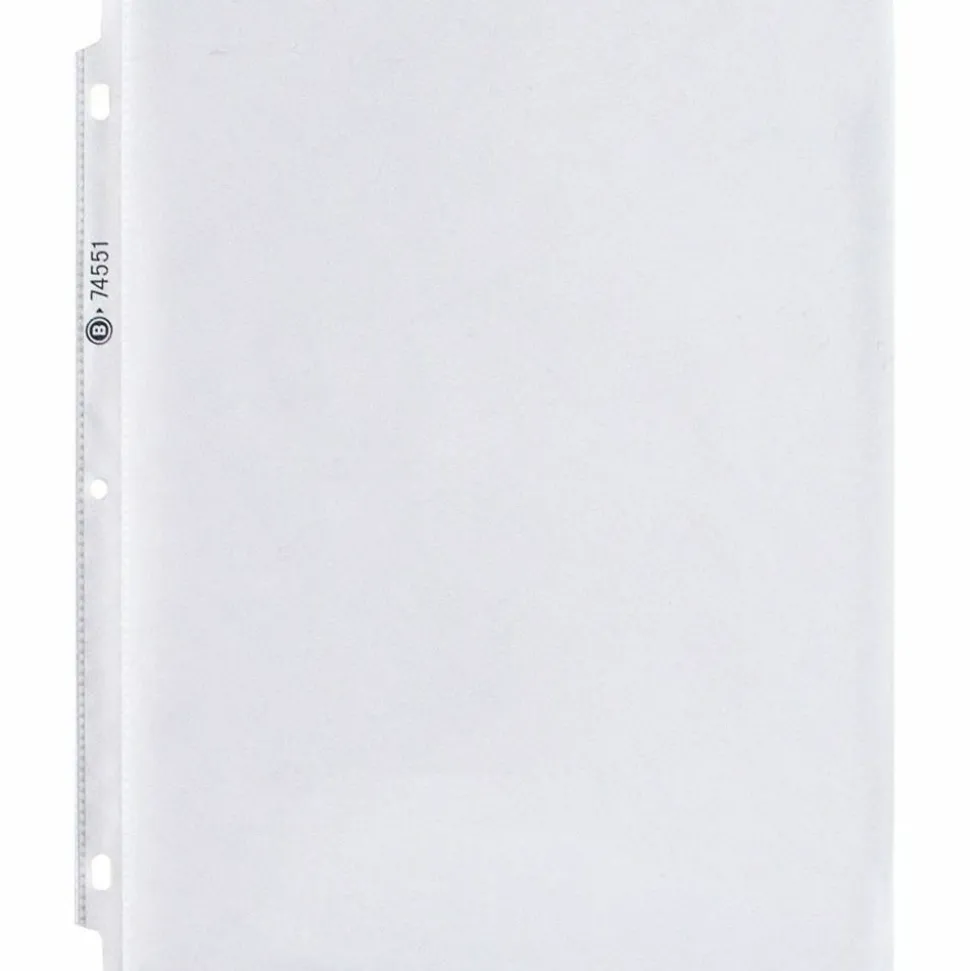 Business Source Top-Loading Poly Sheet Protectors - 11"x9"x 1.9 mil Thickness - 74551 - 100/Pack