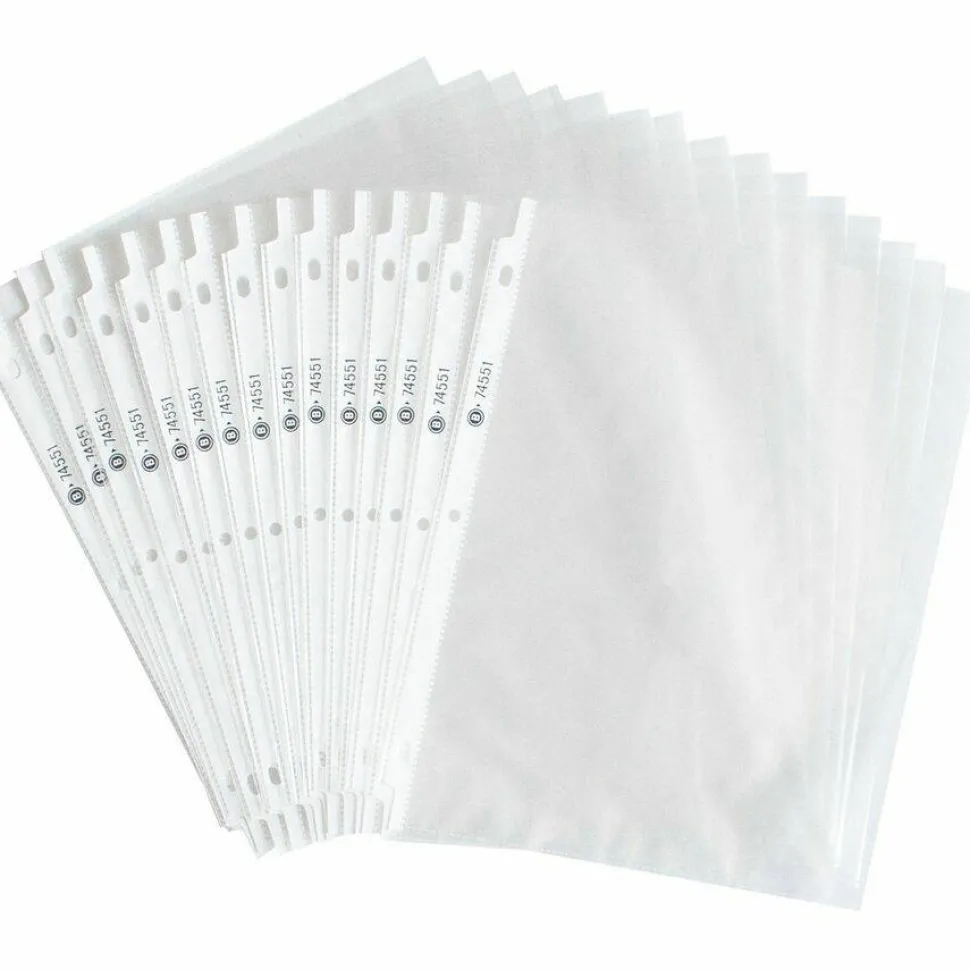 Business Source Top-Loading Poly Sheet Protectors - 11"x9"x 1.9 mil Thickness - 74551 - 100/Pack