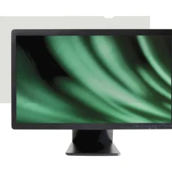 Business Source Widescreen Frameless Privacy Filter Black - For 24" Widescreen LCD Monitor - 16:10 - Anti-glare - 1 Each