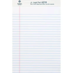 Business Source Writing Pads - 50 Sheets - 0.28" Ruled - 16 lb Basis Weight - Jr.Legal - 8"x5" Sheet Size - 63110