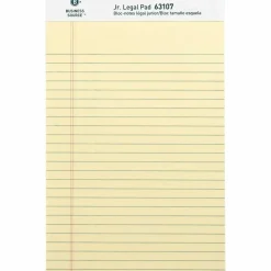 Business Source Writing Pads - 50 Sheets - 0.28" Ruled - 16 lb Basis Weight - Jr.Legal - 8"x5" Sheet Size - 63107
