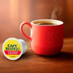 Cafe Bustelo Caf Bustelo Espresso Roast Coffee K Cup Pods, Box Of 48