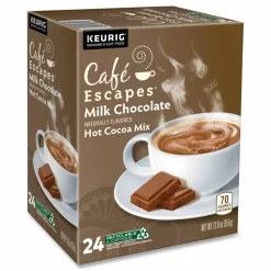 Café Escapes Cafe Escapes Milk Chocolate Hot Cocoa K-Cups, 96/Carton