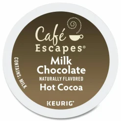 Café Escapes Cafe Escapes Milk Chocolate Hot Cocoa K-Cups, 96/Carton