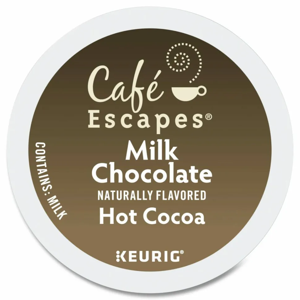 Café Escapes Cafe Escapes Milk Chocolate Hot Cocoa K-Cups, 96/Carton