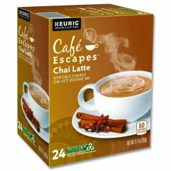 Café Escapes Chai Latte K-Cups, 96/Carton
