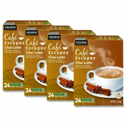 Café Escapes Chai Latte K-Cups, 96/Carton