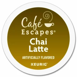 Café Escapes Chai Latte K-Cups, 96/Carton