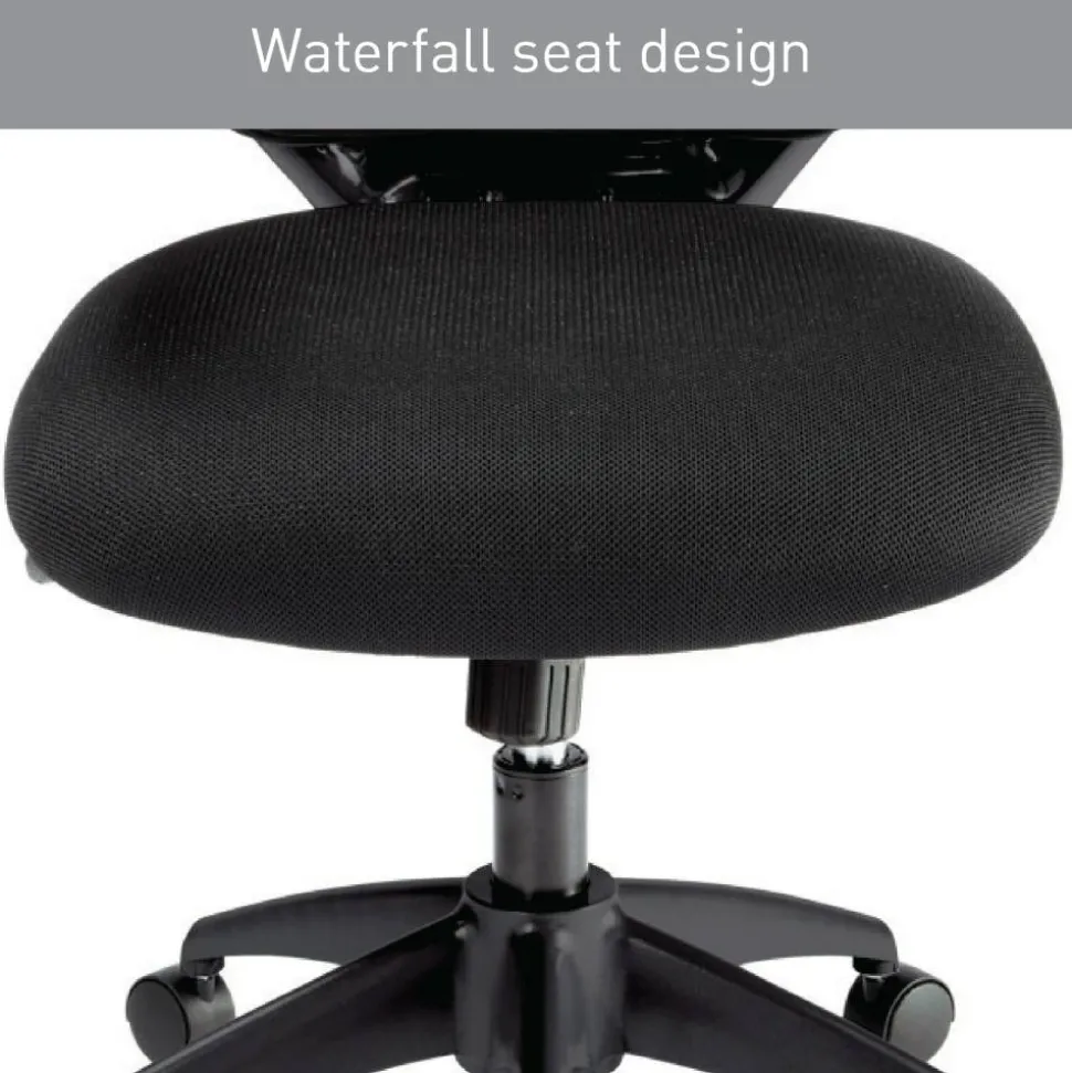 Calusa Mesh Mid-Back Manager's Office Chair, Black, BIFMA Compliant