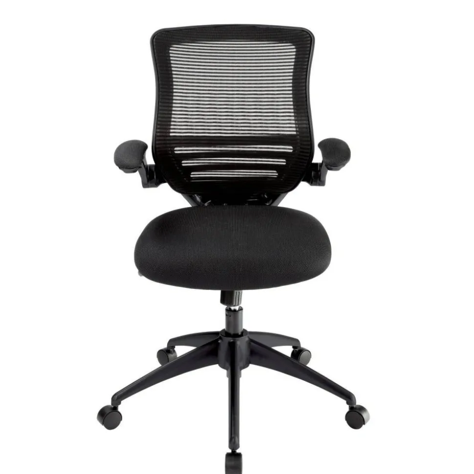 Calusa Mesh Mid-Back Manager's Office Chair, Black, BIFMA Compliant