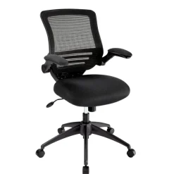 Calusa Mesh Mid-Back Manager's Office Chair, Black, BIFMA Compliant