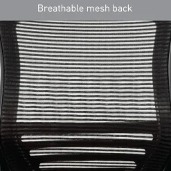 Calusa Mesh Mid-Back Manager's Office Chair, Black, BIFMA Compliant