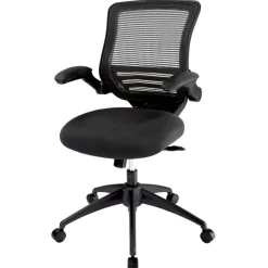 Calusa Mesh Mid-Back Manager's Office Chair, Black, BIFMA Compliant