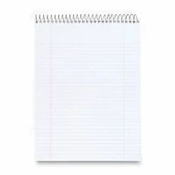 Cambridge Stiff-Back Wire Bound Notepad, Navy Cover, Medium/College Rule, (70) White 8.5 x 11 Sheets