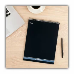 Cambridge Stiff-Back Wire Bound Notepad, Navy Cover, Medium/College Rule, (70) White 8.5 x 11 Sheets