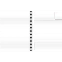 Cambridge Limited 30% Recycled Business Notebook, 8 1/2" x 11", 1 Subject, Legal Ruled, 80 Sheets, Black (06132)