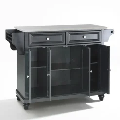 Cambridge Stainless Steel Top Full Size Kitchen Island/Cart
