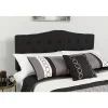Cambridge Tufted Upholstered King Size Headboard in Black Fabric