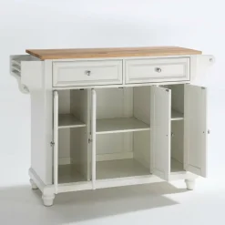 Cambridge Wood Top Full Size Kitchen Island/Cart