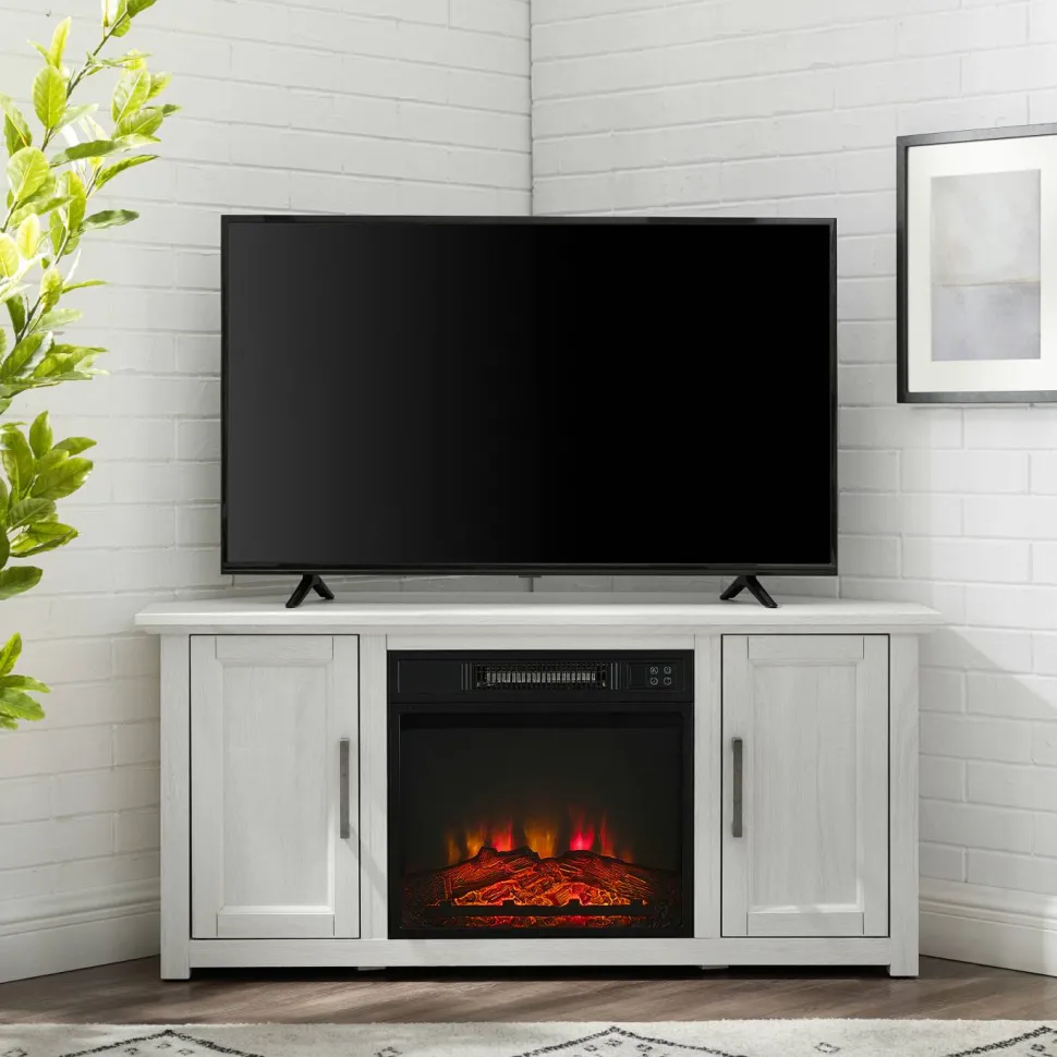 Camden 48" Corner Tv Stand W/Fireplace