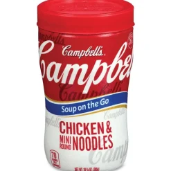 Campbell's Soup At Hand, Chicken With Mini Noodles, 10.75 Oz, Box Of 8