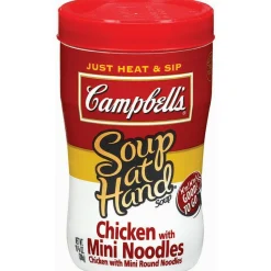 Campbell's Soup At Hand, Chicken With Mini Noodles, 10.75 Oz, Box Of 8
