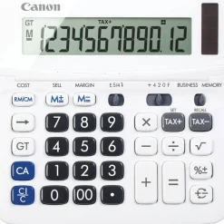 Canon TX-220TSII Portable Display Calculator, White, 1