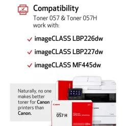 Canon 3009C001 (CRG-057) Toner, 3,100 Page-Yield, Black