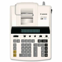 Canon CP1213DIII 12-Digit Heavy-Duty Commercial Desktop Printing Calculator, Black/Red Print, 4.8 Lines/Sec