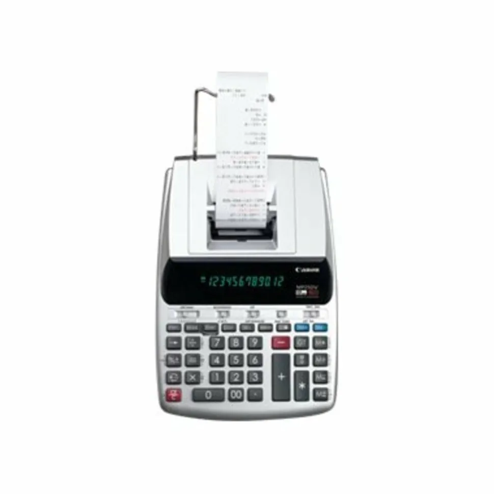 Canon MP25DV 12-Digit Ribbon Printing Calculator, Black/Red Print, 4.3 Lines/Sec