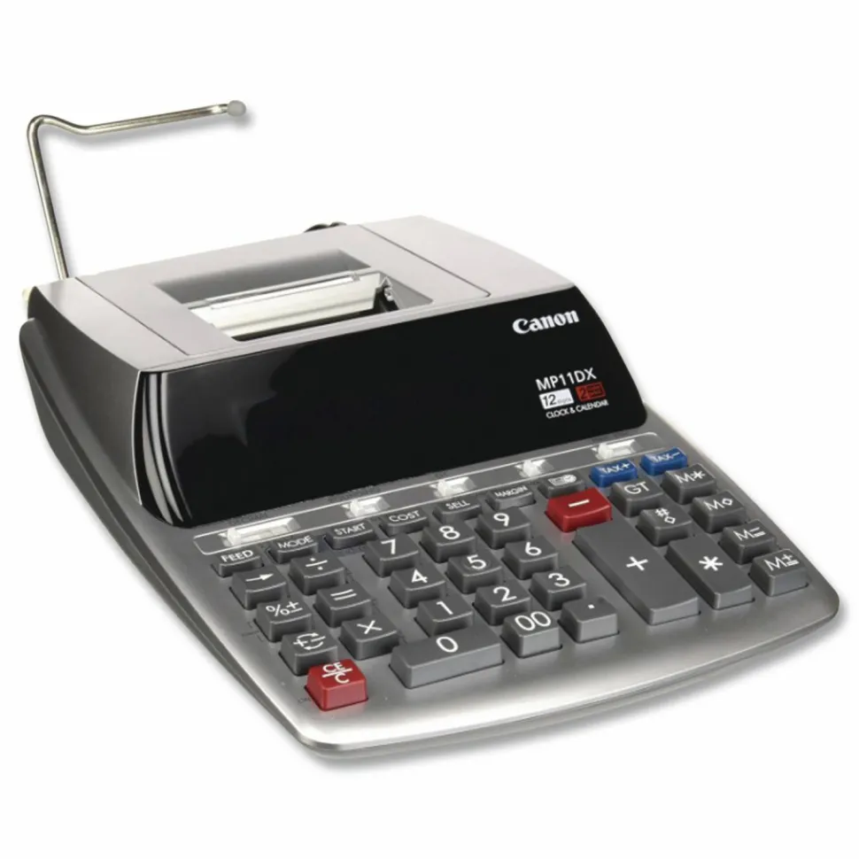 Canon MP11DX-2 Printing Calculator, Black/Red Print, 3.7 Lines/Sec