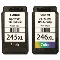 Canon PG-245XL Black/CL-246XL Tri-Color High-Yield Ink Cartridges And Paper, Pack Of 2, 8278B005
