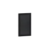 Canterbury 11" x 17" Black Wall Mount Magnetic Chalkboard Sign with Eraser, Hanging Wall Chalkboard Memo Board for Home, School, or Business