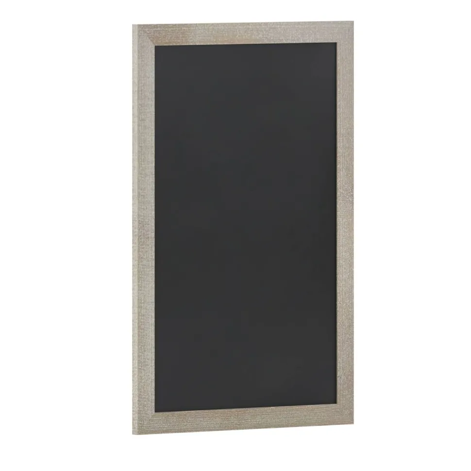 Canterbury 24" x 36" Weathered Wall Mount Magnetic Chalkboard Sign with Eraser, Hanging Wall Chalkboard Memo Board for Home, School, or Business