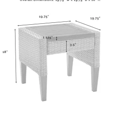 Capella Outdoor Wicker Side Table