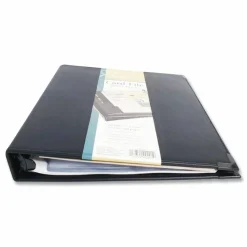 Cardinal Business Collection Card File Binder, 11 5/8"H x 10 1/2"W x 1 3/4"D, Black