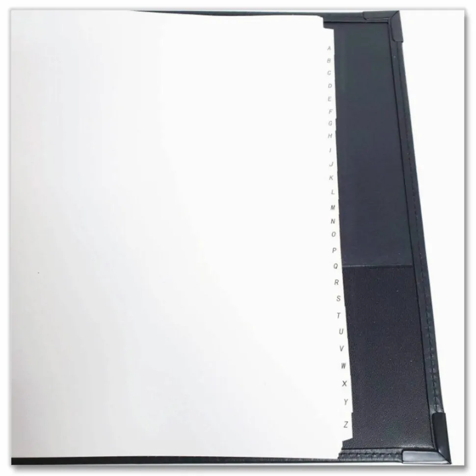 Cardinal Business Collection Card File Binder, 11 5/8"H x 10 1/2"W x 1 3/4"D, Black