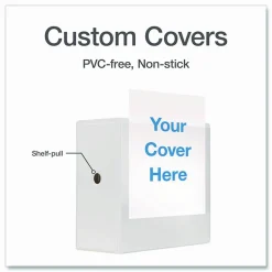 Cardinal XtraLife ClearVue Nonstick Locking Slant 3-Ring Binder, 6