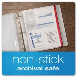 Cardinal Zipper Binder Pockets - 0.50" Maximum Capacity - 100x Sheet Capacity - 14650, 5/PK