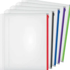 Cardinal Zipper Binder Pockets - 0.50" Maximum Capacity - 100x Sheet Capacity - 14650, 5/PK