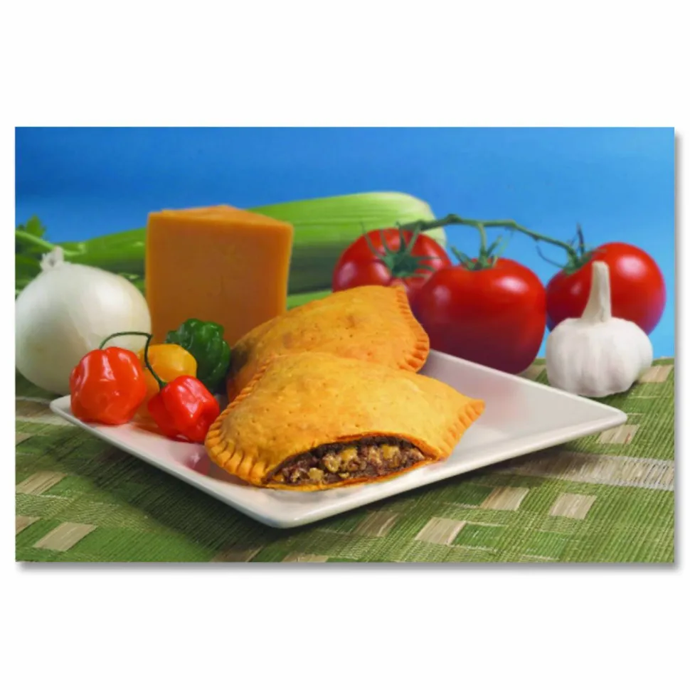 Caribbean Food Delights Jamacian Style Spicy Beef Empanadas, 5 oz, 10/Carton