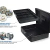 CARL Bill Tray Steel Security Cash Box, Steel, Black, 4"H x 9"W x