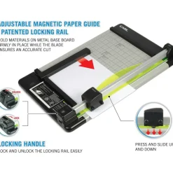 Carl DC-220 Heavy-Duty Rotary Paper Trimmer, 15